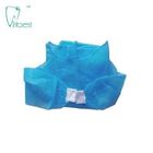 Blue Knitted Cuff Disposable Non Woven Isolation Gown