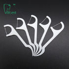 Disposable Dental Floss Toothpick , Nylon PTFE Dental Floss Sticks For Braces