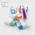 Nylon Bristle Oral Care Denture Tooth Brush Two Head