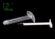 ABS PC Transparent 1cc Luer Lock Syringe For Fillers