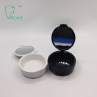 Round Ultra Thin Portable Plastic Retainer Case With Lens