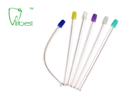 PVC Dental Disposable Saliva Ejector Clear Body Colorful Tip