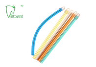 Clear Body Colorful PVC Dental Suction Tip Disposable Saliva Ejector