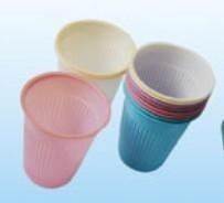 Colorful 5 Oz Disposable Plastic Cups , Dental Plastic Cups