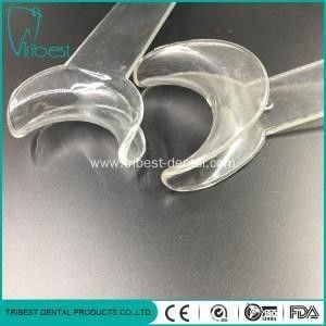 T Shape Dental Cheek Retractor , Single Span Plastic Cheek Retractor