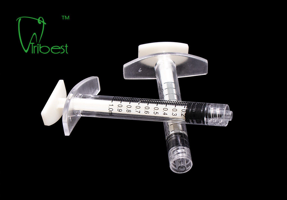 ABS PC Transparent 1cc Luer Lock Syringe For Fillers